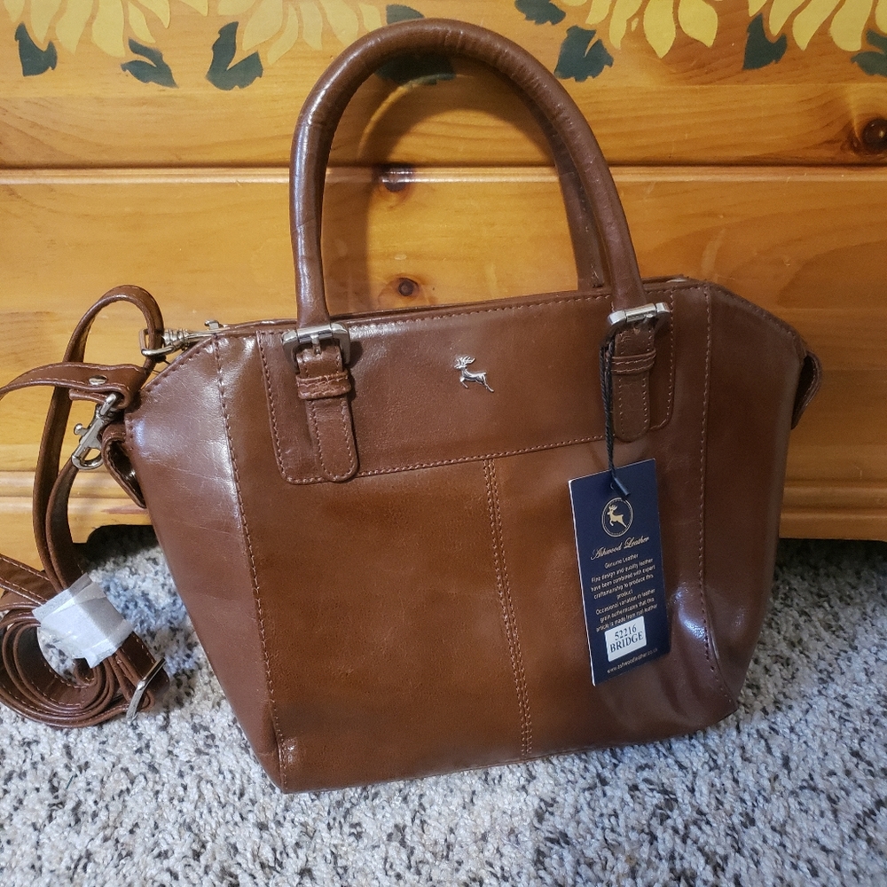 Ashwood Genuine Leather Crossbody Handbag